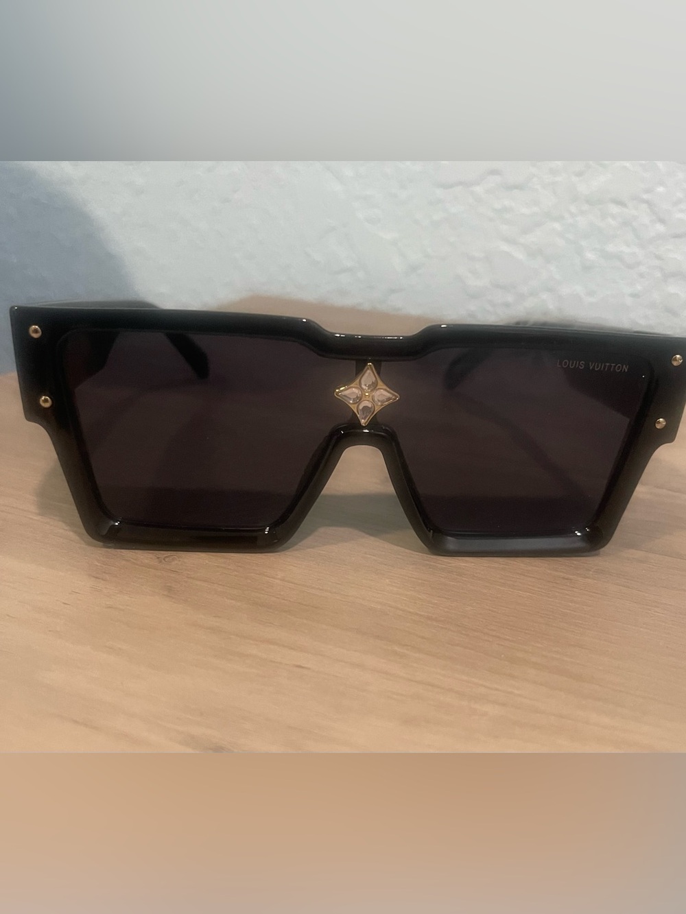 Cyclone Monogram Bold Black Women Sunglasses